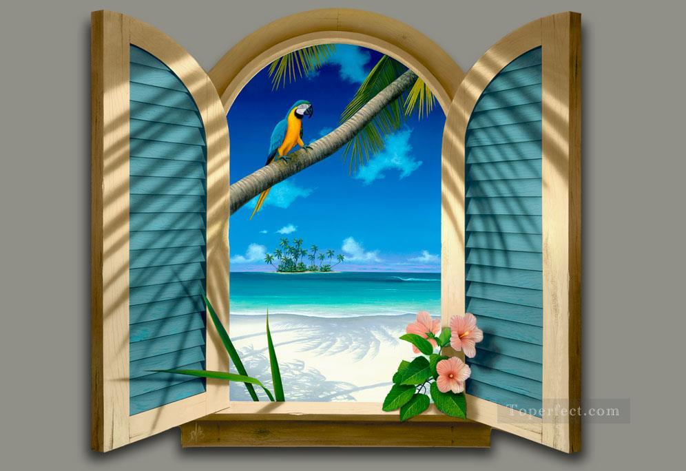 楽園への窓マジック 3D油絵